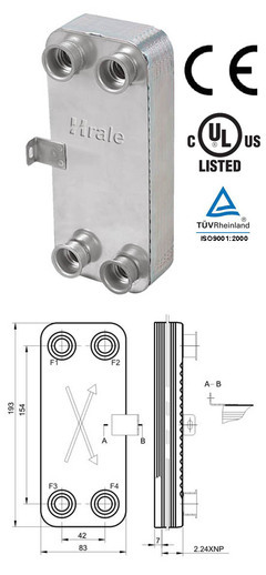 釬焊板式換熱器/換熱器/板式換熱器/蒸發(fā)器/空氣干燥機/冷凝器--寧波哈雷換熱設備_co土木在線(原網易土木在線)