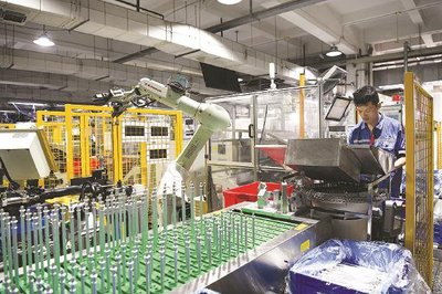 上海汽配的汽車(chē)零部件產(chǎn)品生產(chǎn)線(xiàn)